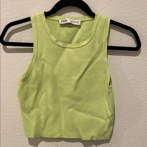Zara Lime Green Women's Tank Top